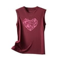 thumbnail image 5 of zanvin Chandails de Sensibilisation au Cancer du Sein pour Femmes, Mode Décontractée, Femmes, Sans Manches, Imprimés, Dames, Col Rond, Chemisiers, Hauts, T-Shirt, 5 of 5