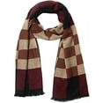 thumbnail image 2 of SSLR Mens Winter Warm Scarf Plaid Tassel Scarf Soft Long Scarves, 2 of 6