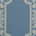 thumbnail image 3 of SAFAVIEH Courtyard Claire Rooster Indoor/Outdoor Area Rug, 2'7" x 5', Blue/Natural, 3 of 4
