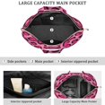 thumbnail image 3 of 22 Inch Oversized Travel Bag Lightweight Canvas Weekender Duffel with Multi Pockets, Animal Print, 3 of 5