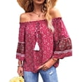 thumbnail image 2 of Blusa de mujer, blusa con hombros descubiertos para mujer, blusa con hombros descubiertos, blusa con hombros descubiertos, construcción resistente, 2 of 6