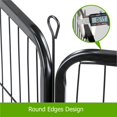 thumbnail image 3 of Alden Design 8 Panel Dog Playpen Metal Pet Exercise Pen Puppy Portable Cat Fence Barrier Outdoor/Indoor, Black, 3 of 9