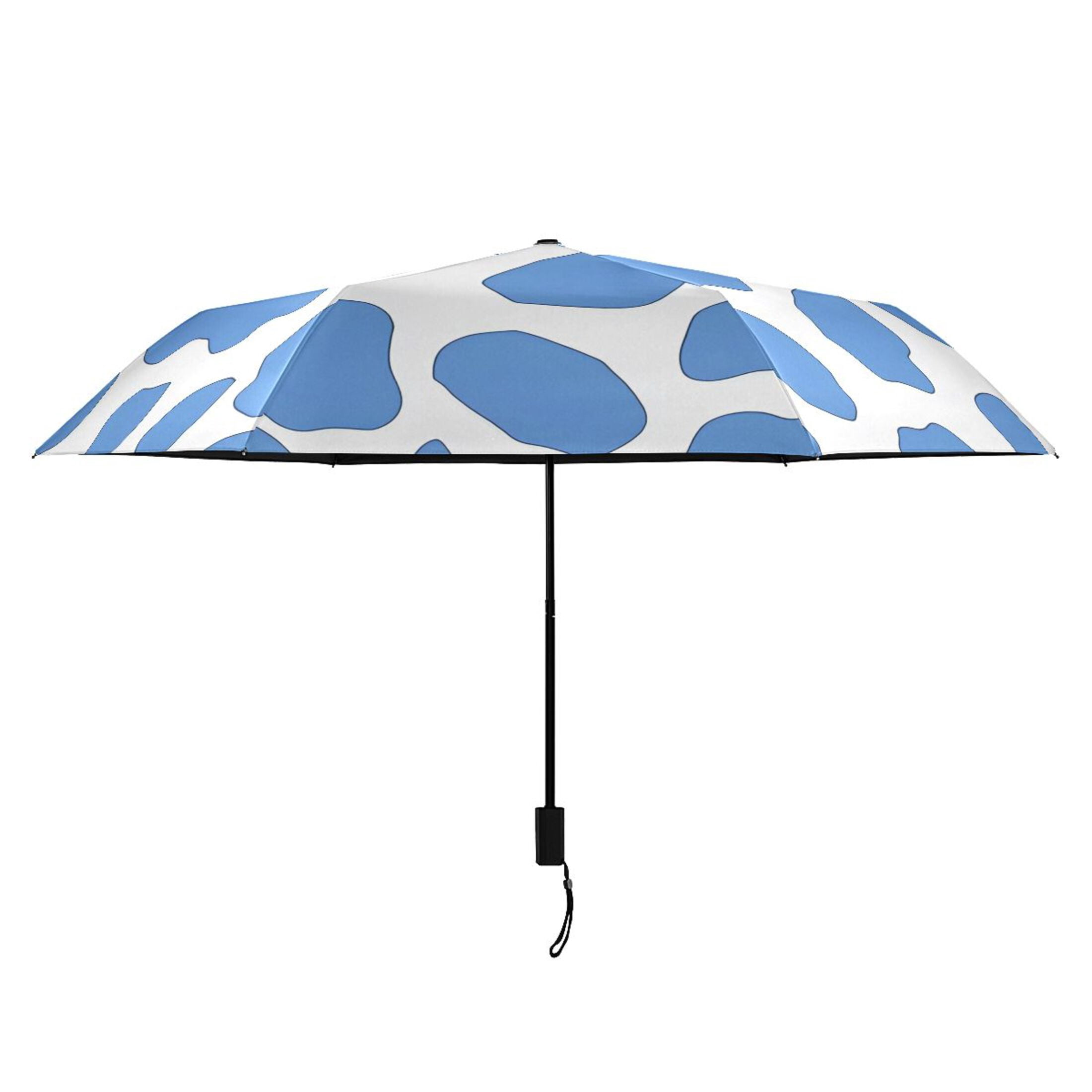 ALAZA Leopard Pattern-a1 UPF 50+ Compact Folding Umbrella for Rain Travel Umbrella Packable