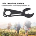 thumbnail image 4 of Multifunctional Wrench, Wear Resistance Black High Hardness 11 in 1 Outdoor Tool  for Daily Maintenance, 4 of 8