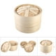 thumbnail image 3 of Cesta De Vapor, Cesta De Vapor De Bambú, 2 Niveles, Vaporizador De Alimentos, 4 Tamaños, Respetuoso Con El Medio Ambiente Para Cocina Para Cocinar Arroz Fyydes Descripción de la referencia, 3 of 5
