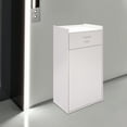 thumbnail image 2 of 1 PCS 55.88*55.88*116.84cm/22*22*46in Trash Can, Commercial Trash Can, Trash Can Cabinet(White), Trash Bag Capacity: 113.56L/30Gal, 2 of 10