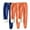 Orange, variant on Makaor Jogger Pants for Women with Pockets Plus Size 3 Pack Solid Baggy Fleece Loose Trousers with Elastic Waist Blue M