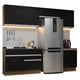 thumbnail image 1 of Cocina Integral Completa Glamy Madesa 260cm - Marrón/Negro, 1 of 5