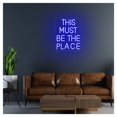 thumbnail image 2 of Letrero De Neón"This Must Be The Place"para Bar, Pub, Hogar, Habitación, Dormitorio, Decoración Pared, Letrero Tienda, Inauguración, 40x32cm, 2 of 3