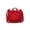 Red, variant on Nylon Tote Bag with Drawstring Closure, Large Capacity Shoulder Crossbody Bag, Lightweight Casual Handbag for Travel, Work, and Everyday Use