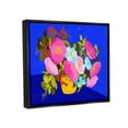 thumbnail image 4 of Stupell Industries Vivid Pink & Blue Bouquet Botanical & Floral Painting Black Floater Framed Canvas Art Print Wall Art, 31 x 25, 4 of 10