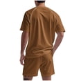 thumbnail image 5 of Men's Summer 2-Piece Sportswear Set with Short Sleeve Top and Athletic Shorts for Running, Training, and Gym, 5 of 5