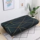 thumbnail image 3 of Funda para sofá cama sin brazos Laklulu: antideslizante, plegable, elástica, sin brazos, funda protectora para sofá sin brazos de 2 o 3 plazas (negro/dorado) 190-210, 3 of 5