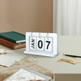 thumbnail image 6 of European Style Creative Pure White Wooden Calendar Ornaments Home Decor Living Room Foyer Dining Table Cabinet Photography, 6 of 6