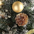 thumbnail image 5 of Deyaah 40cm Mini Christmas Tree with Lights, Desktop Christmas Tree, Battery Powered Tabletop Christmas Tree for Christmas Holiday Table Decor (Gold), 5 of 5