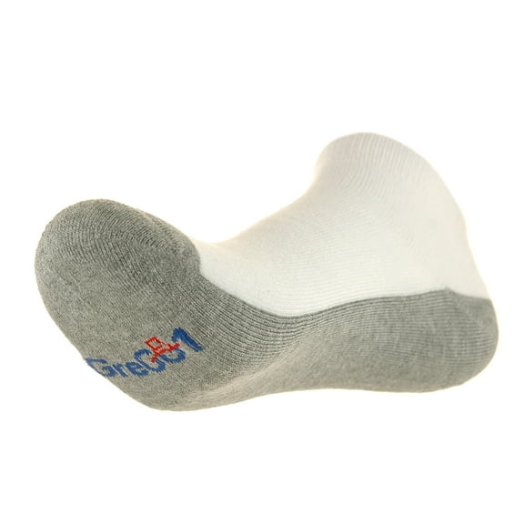 GreGO1 Socks, Low Cut White, Thick and Comfortable, 6-pack