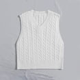 thumbnail image 5 of Women's Aesthetic Clothes Casual V-Neck Pullover Shirt Collision Color Sleeveless Sweater Vest TBKOMH, 5 of 5