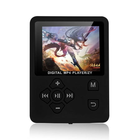 MP3 MP4 Digital Player 1.8 Inches Color Screen Music Player Lossless Audio Video Player Support E-book FM Radio Voice Recording TF Card