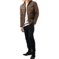 thumbnail image 2 of Ma Croix Mens Quilted Jacket Business Casual Diamond Fleece Lined Padded Winter Jackets, 2 of 7