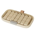 thumbnail image 4 of Small Milk White Weekly Medication Organizer with Sealed Compartments - Portable Daily Dose Pill Case for Travel, 7-Day Large Capacity Medicine Storage Box Made of Durable Plastic, Easy to Fill and, 4 of 4