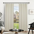 thumbnail image 4 of Deconovo Solid Rod Pocket Room Darkening Curtains for Bedroom, Set of 2 Thermal Insulated Curtain Panels, 38"x54", Light Beige, 4 of 8