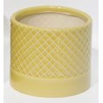 thumbnail image 1 of Jardinière Jaune à Motif Croisé, 1 of 1