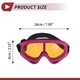 thumbnail image 4 of Gafas de motocicleta únicas Bargains, gafas de ciclismo de lente naranja y marco rosa rojo, 4 of 6