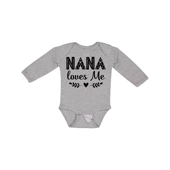 Inktastic Nana Baby Girl Clothes Girls Long Sleeve Baby Bodysuit