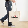 thumbnail image 4 of CafePress - I Love My Grandma Tote Bag - Unisex Canvas Tote Bag, Beige, 1-Piece, 4 of 7