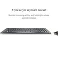 thumbnail image 4 of Acrylic Tilted Computer Keyboard Stand Notebook Tray Transparent Z Shape Non-slide Holder Reduce Pressure for Office School, 4 of 7