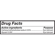 Refresh Optive Lubricant Eye Drops Non-Preserved Tears, 60 Single-Use Containers, 0.01 Oz (0.4 Ml), 3-Pack