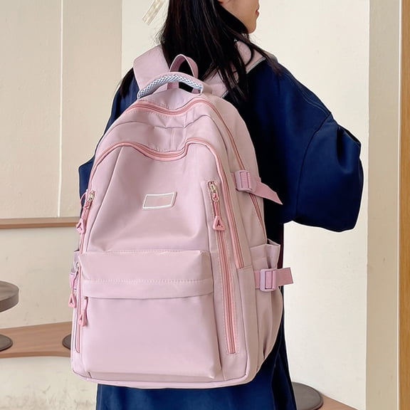 WEGFTDUOP Large Capacity Backpack Middle School And College Student's Bag For Women Simples And Versatile Campus Style Backpack For Women