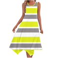 thumbnail image 1 of Ladies Summer Tops Impreso sin Mangas Cuello Redondo Vestido Casual para el Uso Diario Y Casual, 1 of 5