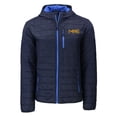thumbnail image 2 of Men's Cutter & Buck  Navy Milwaukee Brewers City Connect Rainier Primaloft Eco Full-Zip Hooded Jacket, 2 of 3