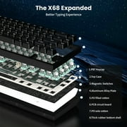 ATTACK SHARK X68 HE Rapid Trigger Keyboard Magnetic Switch 60% Wired 8KHz Magnetic Keyboard With 0.01mm RT Accuracy, Support RT/Snap Tap/DKS/MT/TGL