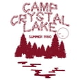 thumbnail image 2 of Camp Crystal Lake - Halloween Movie T Shirt - Small - White, 2 of 5