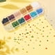thumbnail image 4 of Cuentas de vidrio briolette facetadas de 3 mm, 1200 unidades, 12 colores. Cuentas de vidrio checo electrochapadas, color AB. Mini cuentas espaciadoras sueltas., 4 of 9