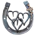 thumbnail image 1 of Handmade Horseshoe, Cast Horseshoe Wall Decor, Good Lucky Horseshoe, Hand Cast Horseshoe with Love Wall Decor C, 1 of 5