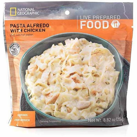 National Geographic Premium Emergency Food Storage Instant Pasta Alfredo Pouch