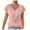 Light Pink, variant on Womens Summer Tops Cap Sleeve Front Twist Knot V Neck T Shirts Draped Blouses Casual Loose Fit tees (Light Pink, XL)