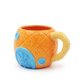 thumbnail image 1 of Taza de cerámica con forma de piña, 670 ml, diseño divertido y colorido, 1 of 2