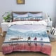 thumbnail image 3 of Disney Cartoon Frozen Elsa Print Three Piece Bedding Set Cover Set With Pillowcase Children or Adults King Queen Full Twin Size, 3 of 5