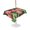 Pink, Green, Gray, variant on Outdoor Tablecloth with Umbrella Hole for Patio/Picnic/Party/Camping, Pink Tulip Waterproof Table Cloth Round Cover Washable, Spring Floral Summer Botanical Vintage (Dia 60")
