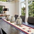 thumbnail image 3 of 4th of July Table Runner Gnome Stars Patriotic America Memorial Day Independence Day 13x36 Inch Dining Table Decoratios Indoor Outdoor Home Decor, 3 of 5
