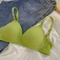 thumbnail image 5 of VONCOS Womens Plunge Seamless Ribbed Push-Up Bra - Wireless Comfort Everyday T-Shirt Bra with Adjustable Straps, Green, 1-Pack,Size L, 5 of 5