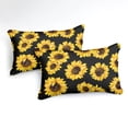 thumbnail image 2 of Move Over Black Sunflowers Bedding Sets Queen Yellow Sunflowers Pattern Black Microfiber Duvet Cover No Filling, 2 of 6