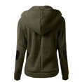 thumbnail image 3 of Fanxing Junior Girl Sherpa Fleece Hoodie Jacket Plus Size Full Zip Long Sleeve Fluffy Sweatshirts Hoodies Pocket Soft Jackets Coat OutwearArmy Green,XXL, 3 of 4