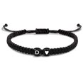 thumbnail image 1 of Unisex Bracelet 26 Letters Heart Rope Adjustable Handmade Couple Bracelet for Daily Wear, 1 of 5