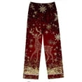 thumbnail image 5 of Christmas Pajamas Women 2 Piece Pant Sets Snowflake Print Long Sleeve Button Up Shirt with Bottoms Pjs Outfits, Xmas #G XL, 5 of 5
