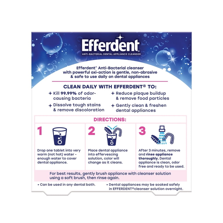 Efferdent Essential Clean Denture & Retainer Tablets, 20 Count photo 7